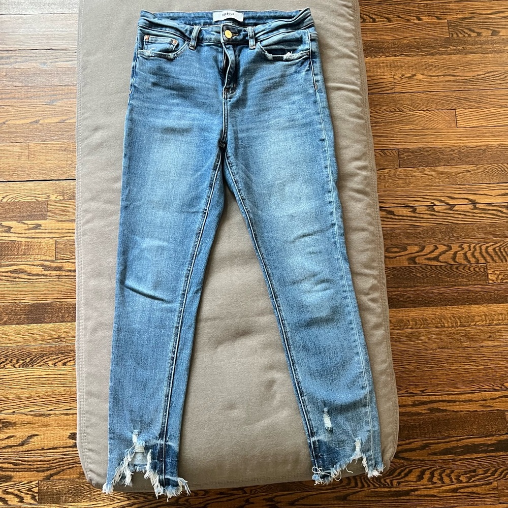 Women's Blue Distressed Jeans